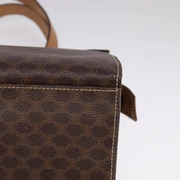 CELINE Macadam Canvas Hand Bag PVC Leather 2way Brown Auth 111490 - Picture 15 of 16